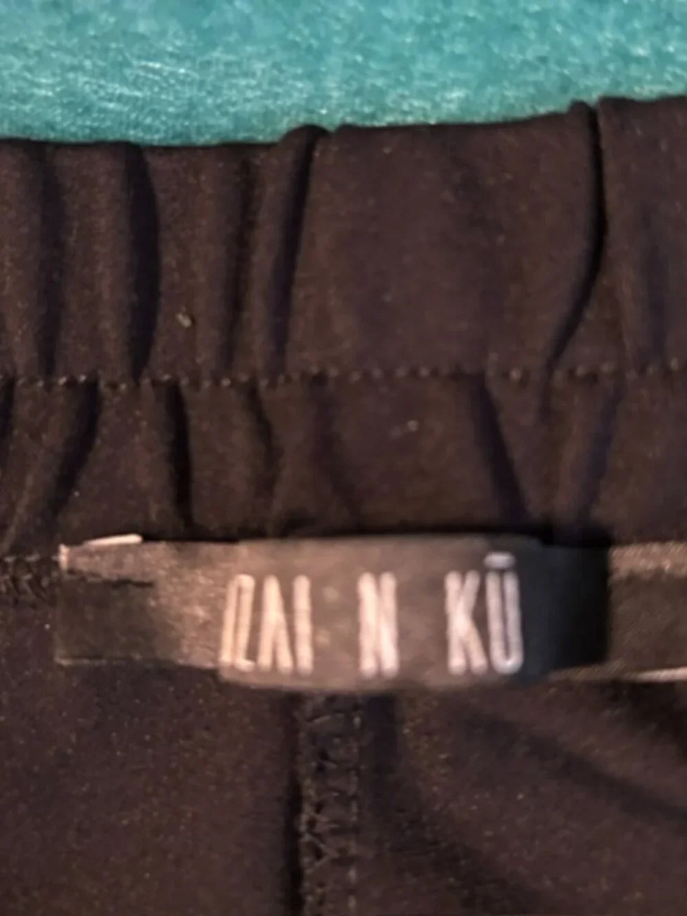 Ozai N Ku Black & White Graphic Print Pants - Picture 4 of 5